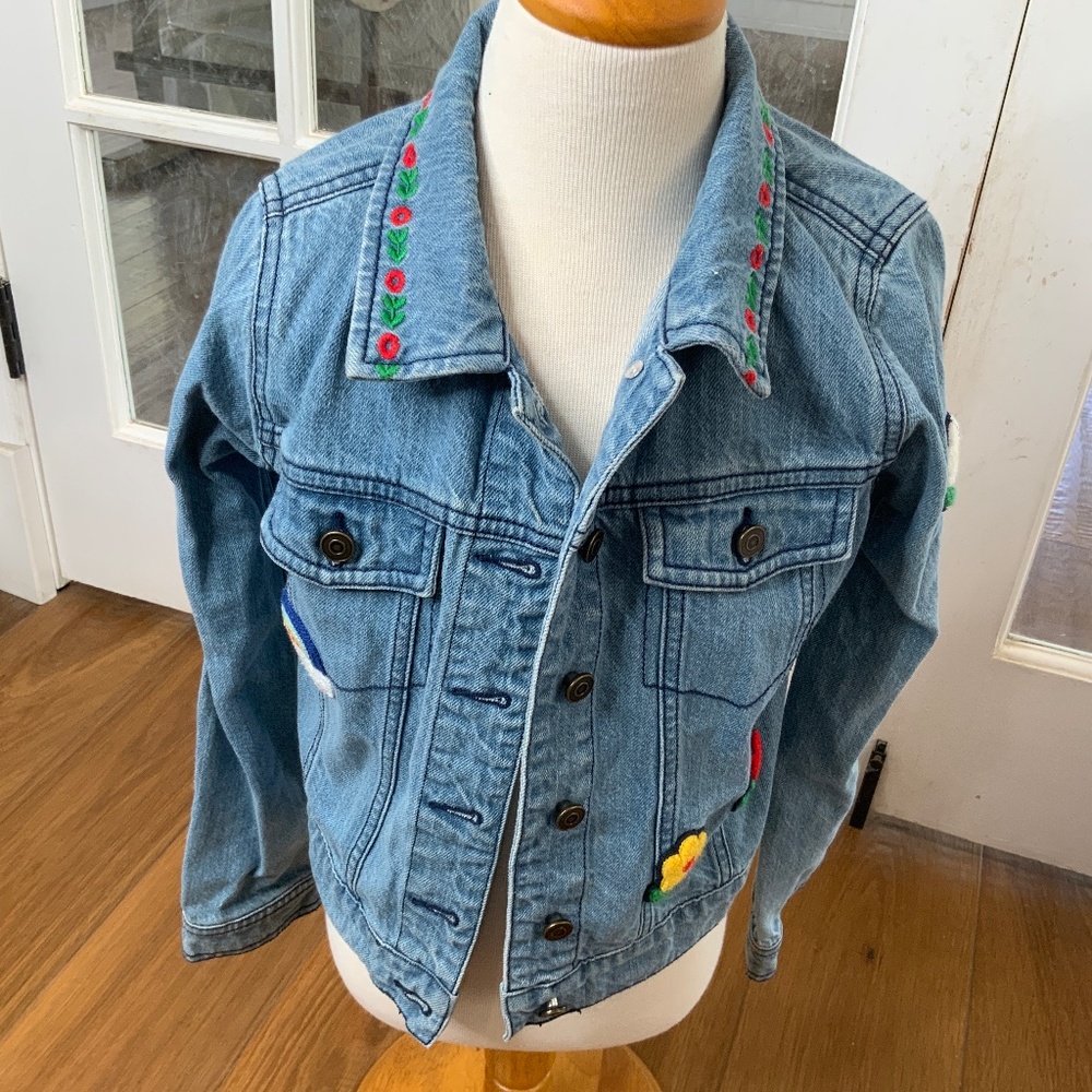 Hanna Andersson Jean Jacket with Patches